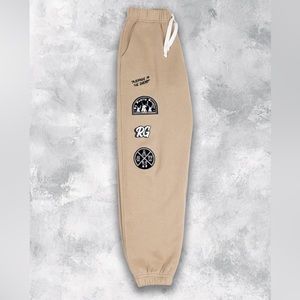 NWT Multi-Logo Joggers — Sand